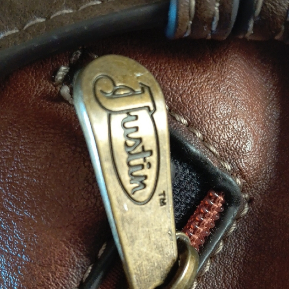 Justin Boots Tan Leather Handbag - Picture 15 of 15